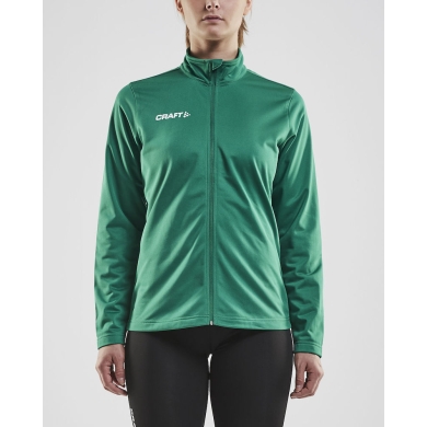 Craft Sport-Trainingsjacke Squad - ohne Seitentaschen, bequeme und funktionell - grün Damen